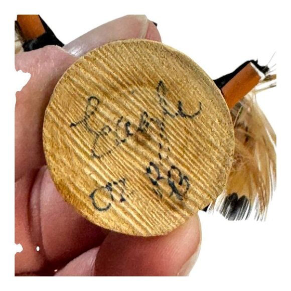 Vintage Hopi Katsina Dancer Native American Kachina Doll With Feathers EAGLE - Picture 5 of 6